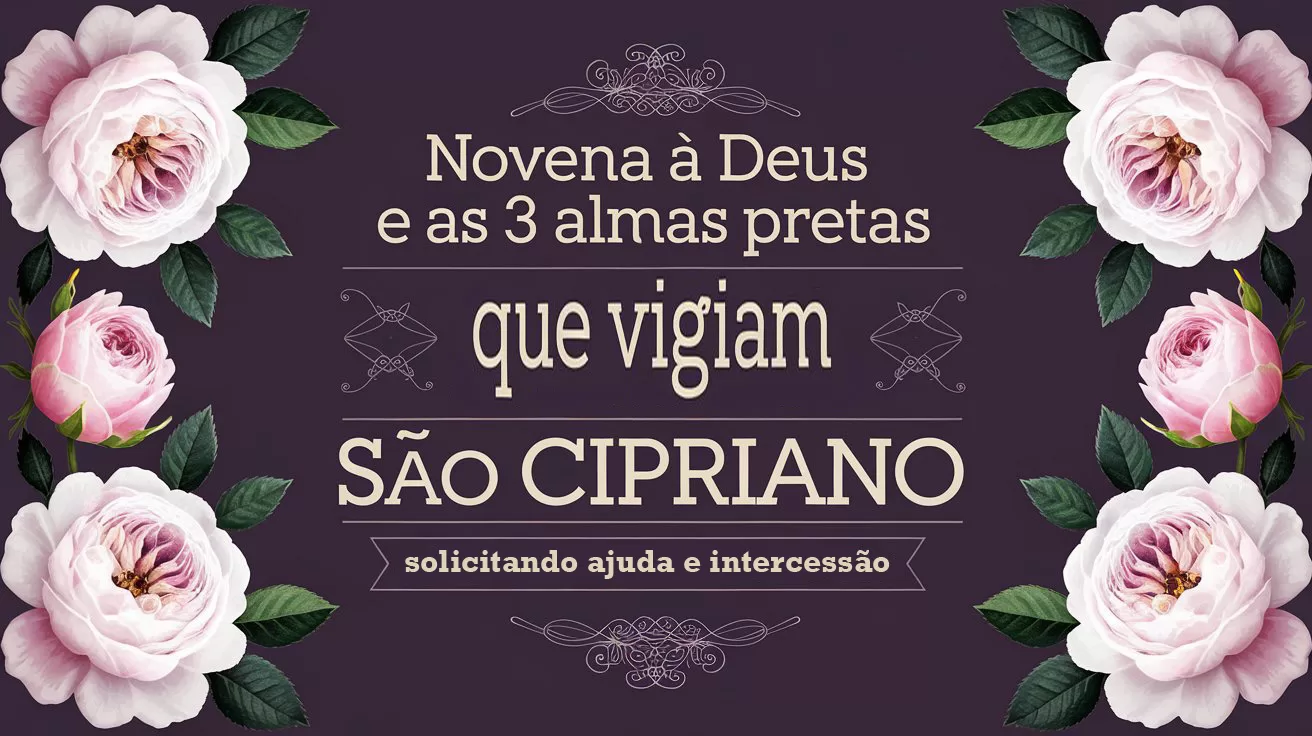 Novena à Deus e às 3 Almas Pretas que Vigiam São Cipriano Solicitando Ajuda e Intercessão