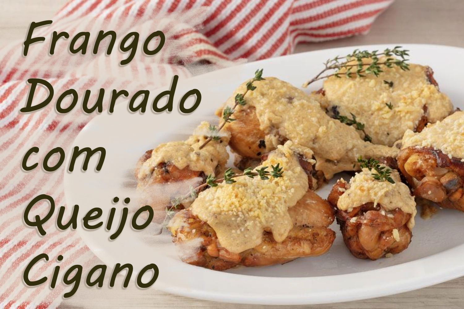 Frango Dourado com Queijo Cigano