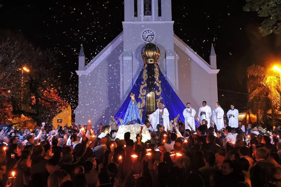 Festa de Aparecida de São Manuel, realizada no Santuário Nossa Senhora Aparecida, localizado no Distrito de Aparecida de São Manuel/SP