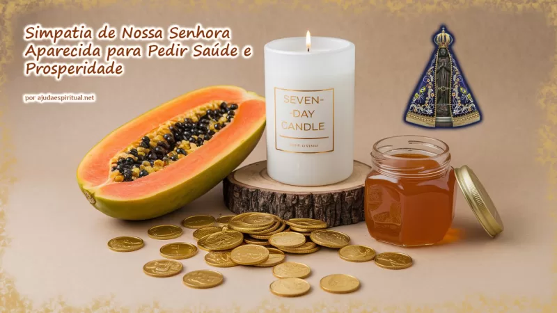 Simpatia de Nossa Senhora Aparecida para Pedir Saúde e Prosperidade